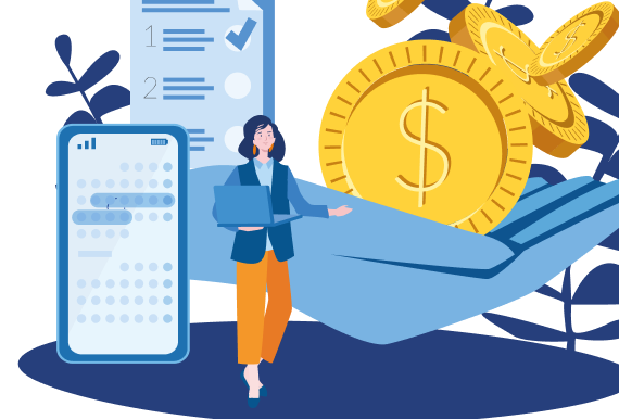 Ilustración de reconstrucción de crédito